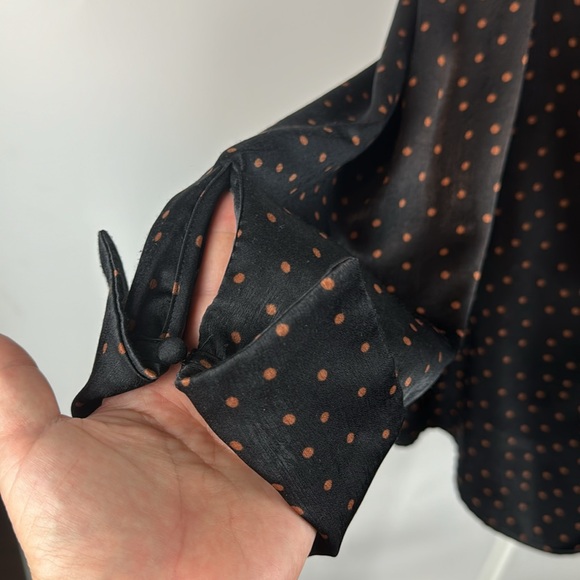 WORTHINGTON™️ Women's Size LP Black 'ADDY' High Neck Bow Blouse - Picture 4 of 15